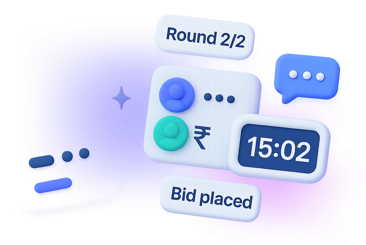 FundEzy live bidding